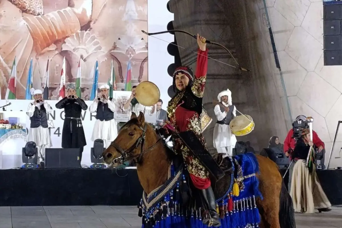 (ویدئو) مراسم افتتاحیه «جشن جهانی نوروز» در برج آزادی تهران