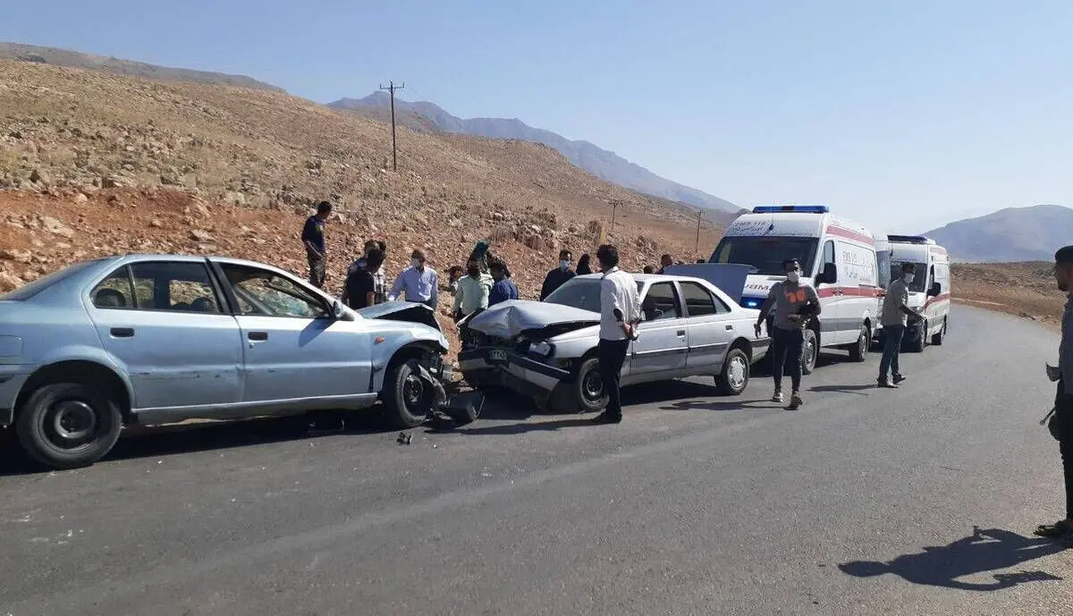 فوت مادر باردار در تصادف سمند با پژو ۴۰۵