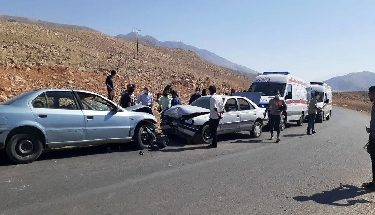 فوت مادر باردار در تصادف سمند با پژو ۴۰۵