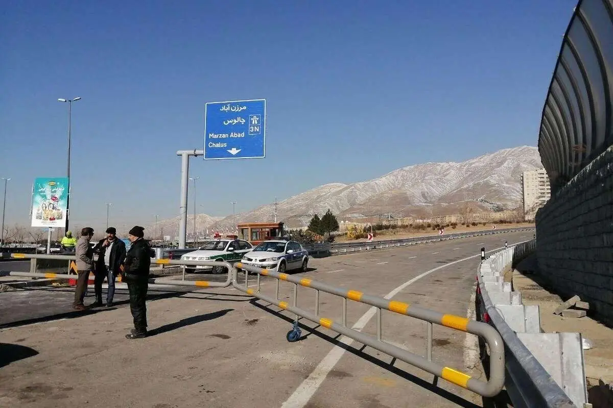 مسدود شدن کامل جاده چالوس از هر دوطرف