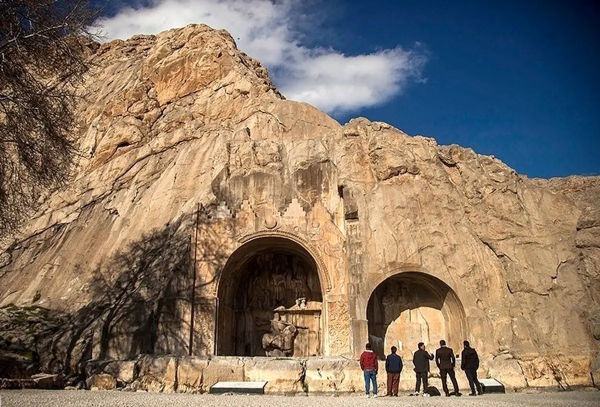(تصاویر) محوطه تاریخی طاق بستان؛ یادگار دورهٔ ساسانی