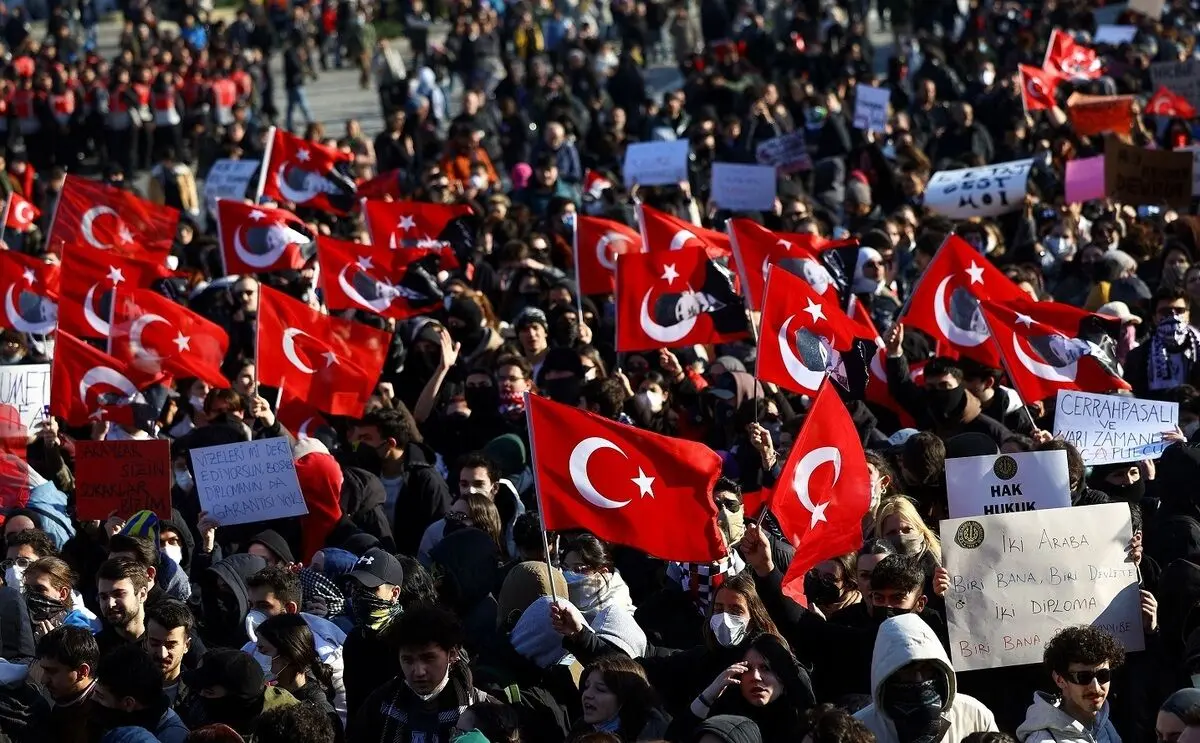 تصاویر هوایی از گستردگی اعتراضات علیه اردوغان
