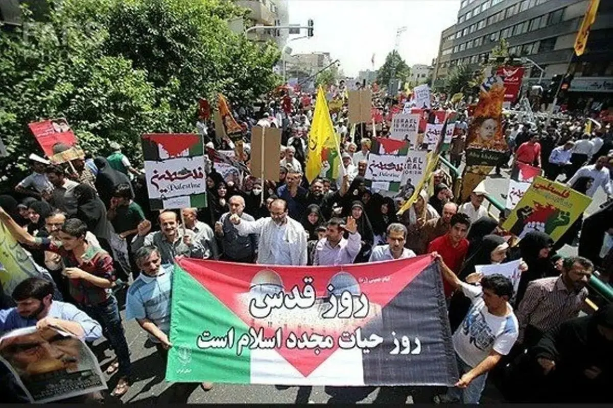 آغاز مراسم روز جهانی قدس با شعار «العهد یا قدس»