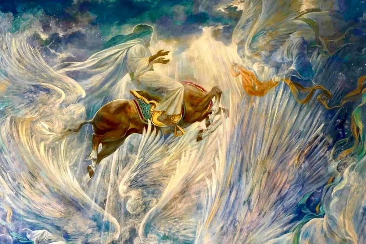 کدام هنرمند زن معراج پیامبر (ص) را ۳۰ سال نقاشی کرد؟
