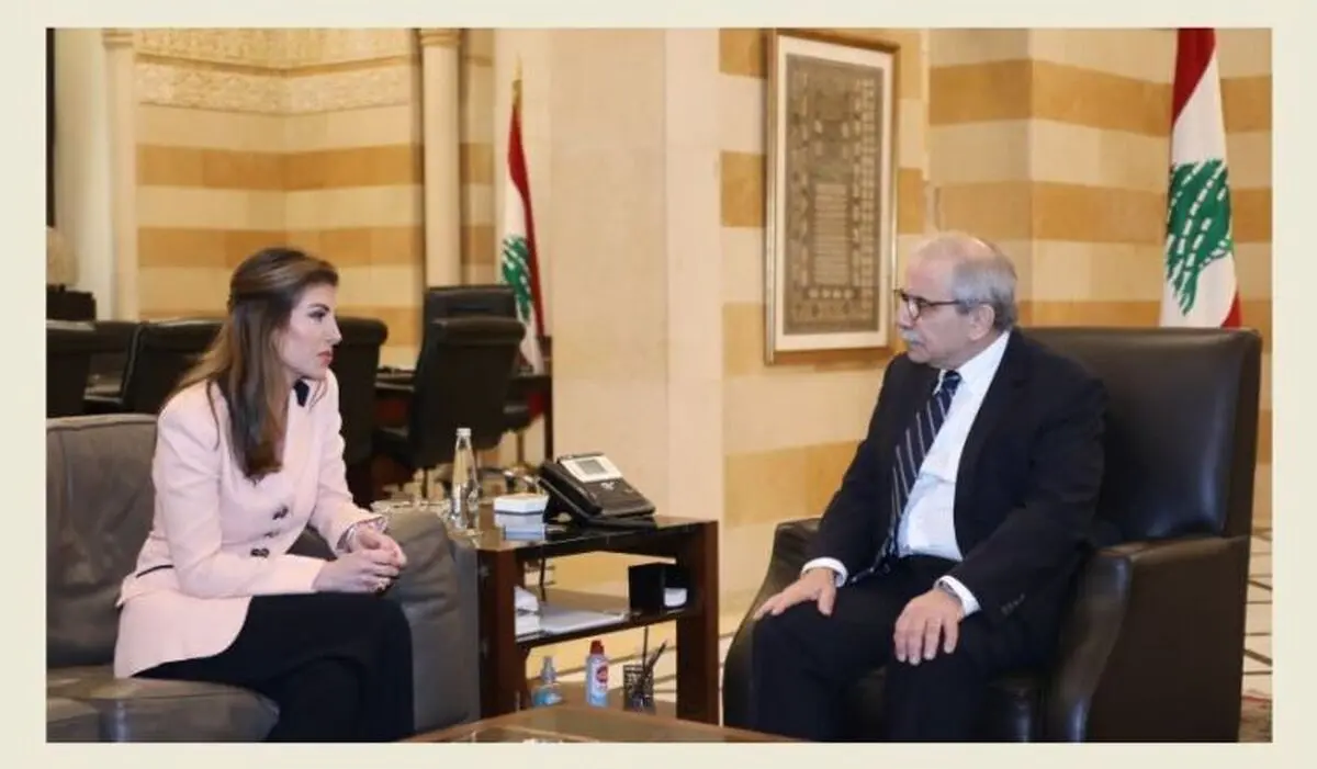 دیدار نخست وزیر لبنان با معاون فرستاده آمریکا به خاورمیانه