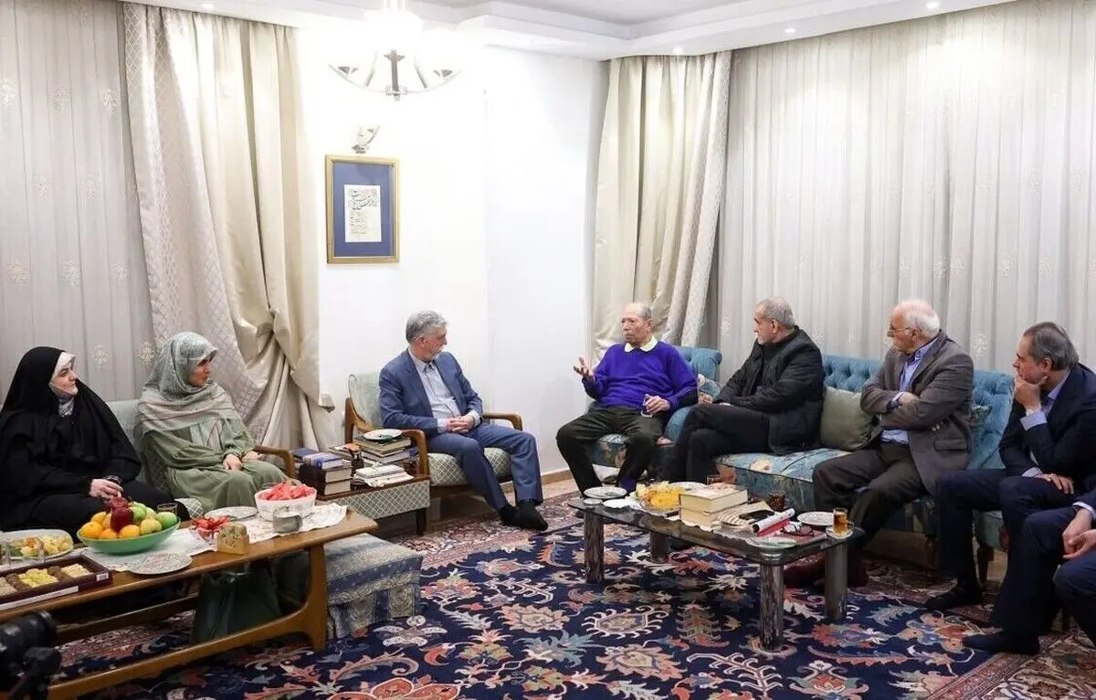 (ویدئو) آوازخوانی استاد علی نصیریان در دیدار با پزشکیان