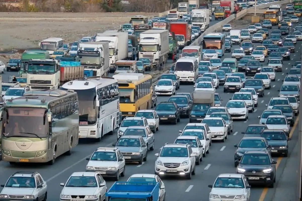 ترافیک سنگین در آزادراه تهران ـ شمال