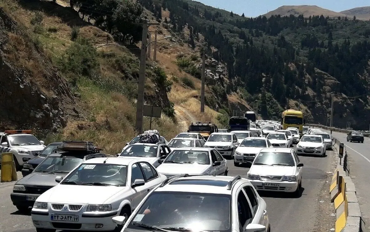 ترافیک سنگین در جاده‌های شمال/ کندوان از سمت تهران مسدود شد