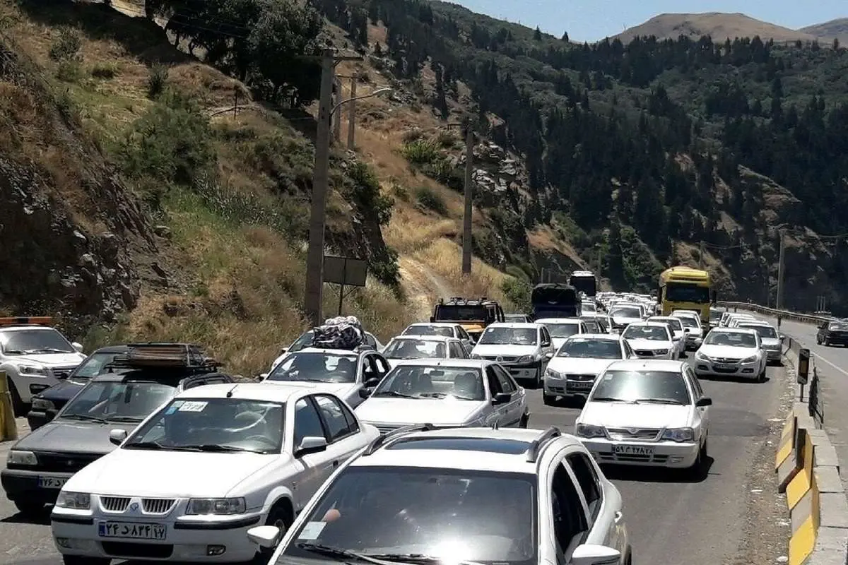ترافیک سنگین در جادههای شمال/ کندوان از سمت تهران مسدود شد