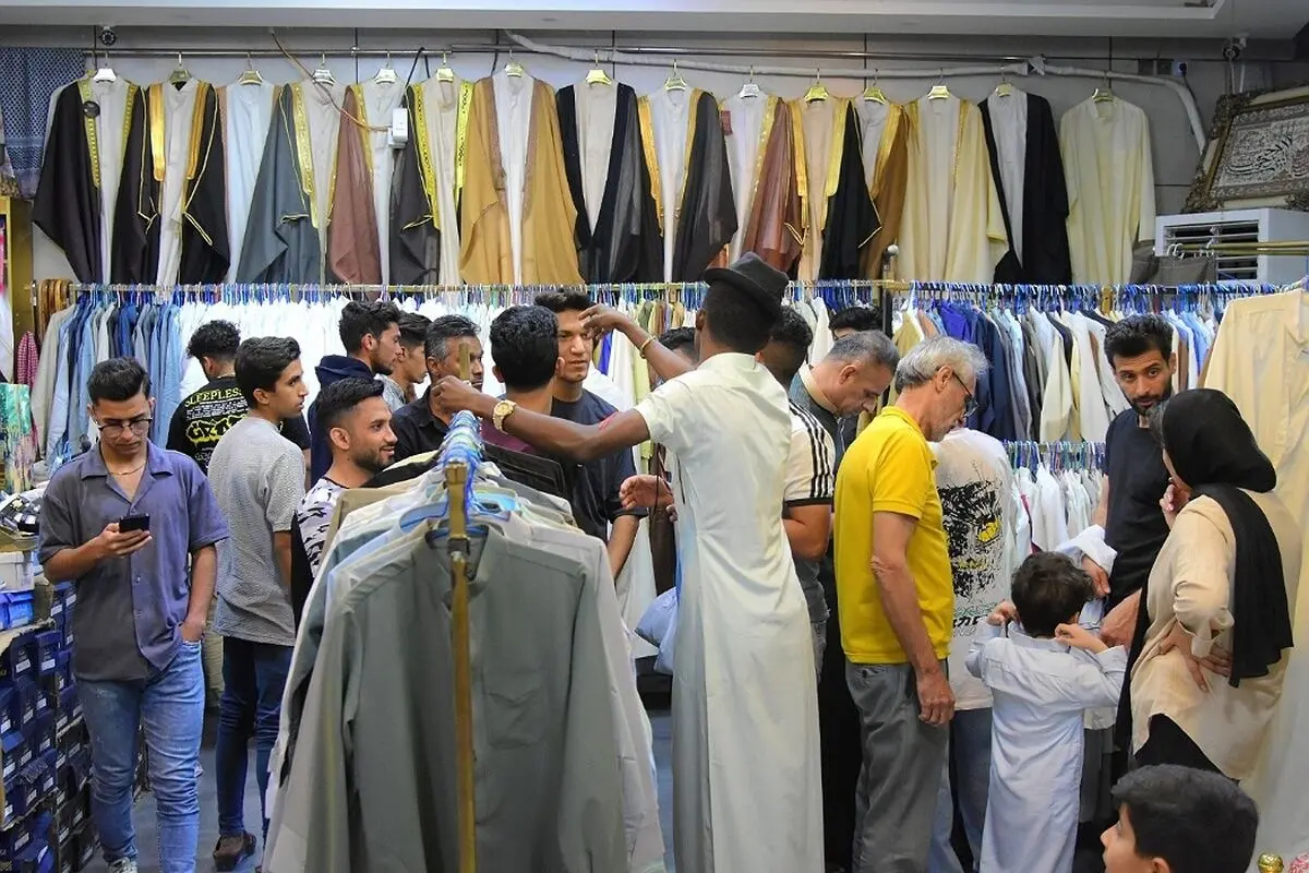 (تصاویر) بازار خرمشهر در تب و تاب عید فطر
