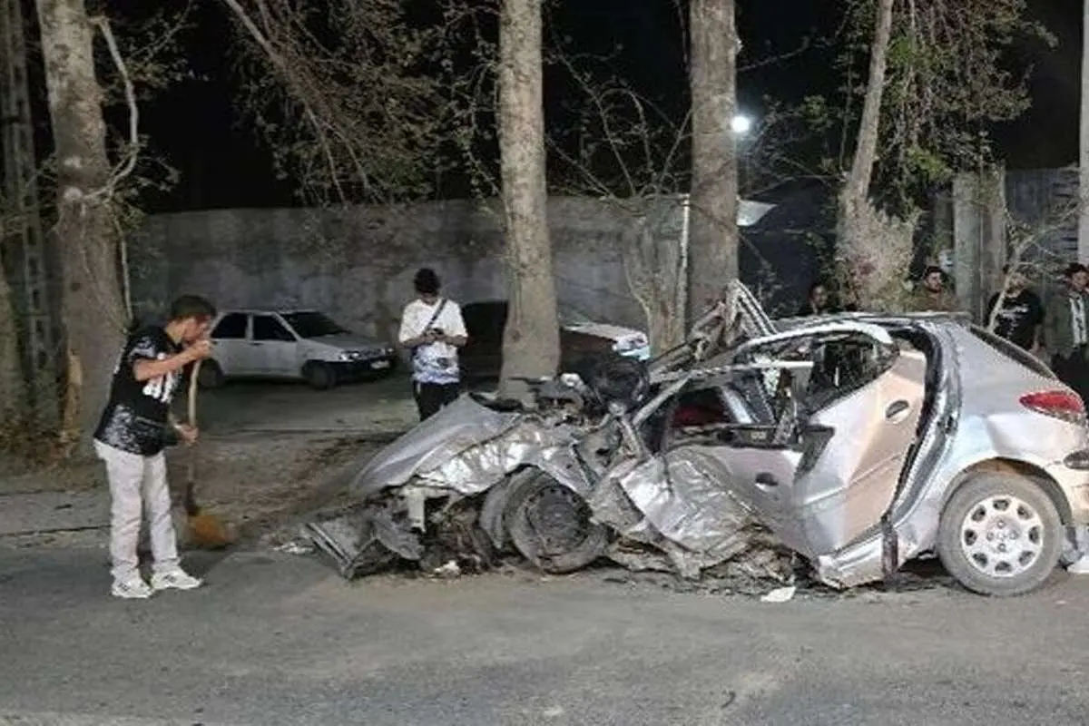 سه کشته در تصادف مرگبار پژو ۲۰۶ در تهران