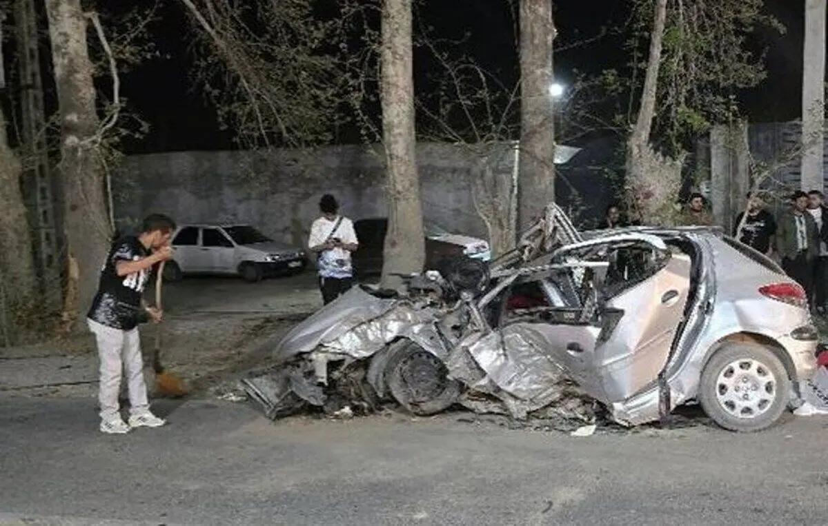 سه کشته در تصادف مرگبار پژو ۲۰۶ در تهران