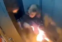 انفجار یک پاوربانک، آسانسور را به اتاق وحشت تبدیل کرد