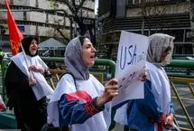 تصاویر؛ زنان کفن‌پوش تهران