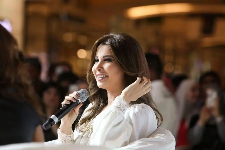 پوشش متفاوت نانسی در دیدار با رئیس‌جمهور لبنان