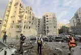 ببینید؛ لحظه برخورد موشک ایران به ساختمانی در اسرائیل