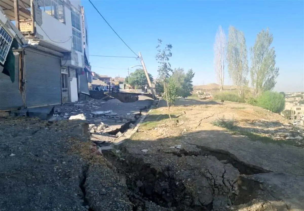 (تصاویر) رانش زمین در منطقه حصار کرج