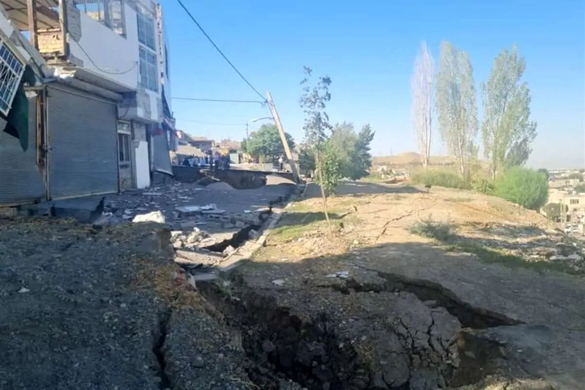 (تصاویر) رانش زمین در منطقه حصار کرج