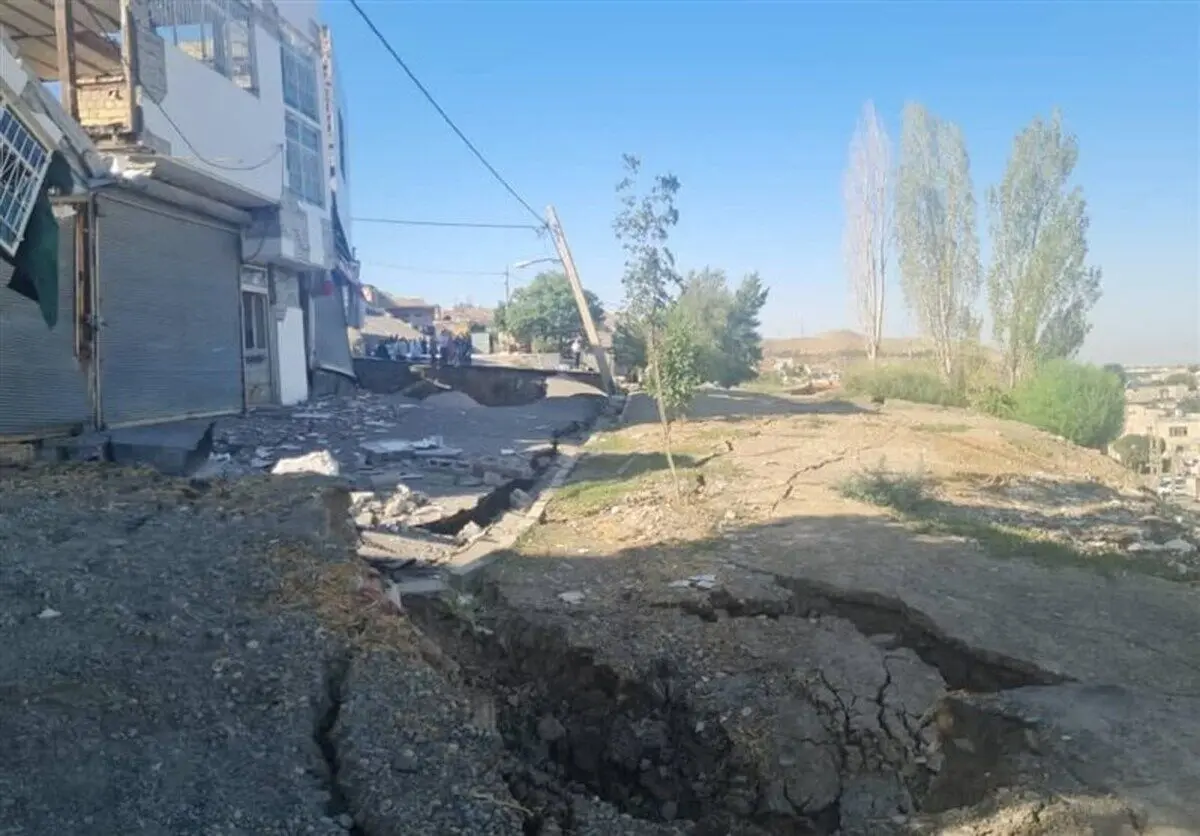 (تصاویر) رانش زمین در منطقه حصار کرج