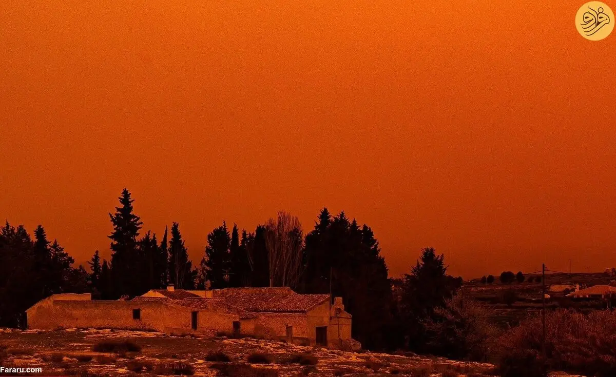 (ویدئو) آسمان مراکش قرمز شد