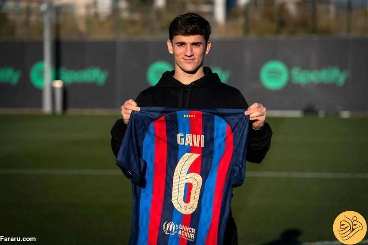 گاوی دوباره شماره 6 بارسلونا را می‌پوشد