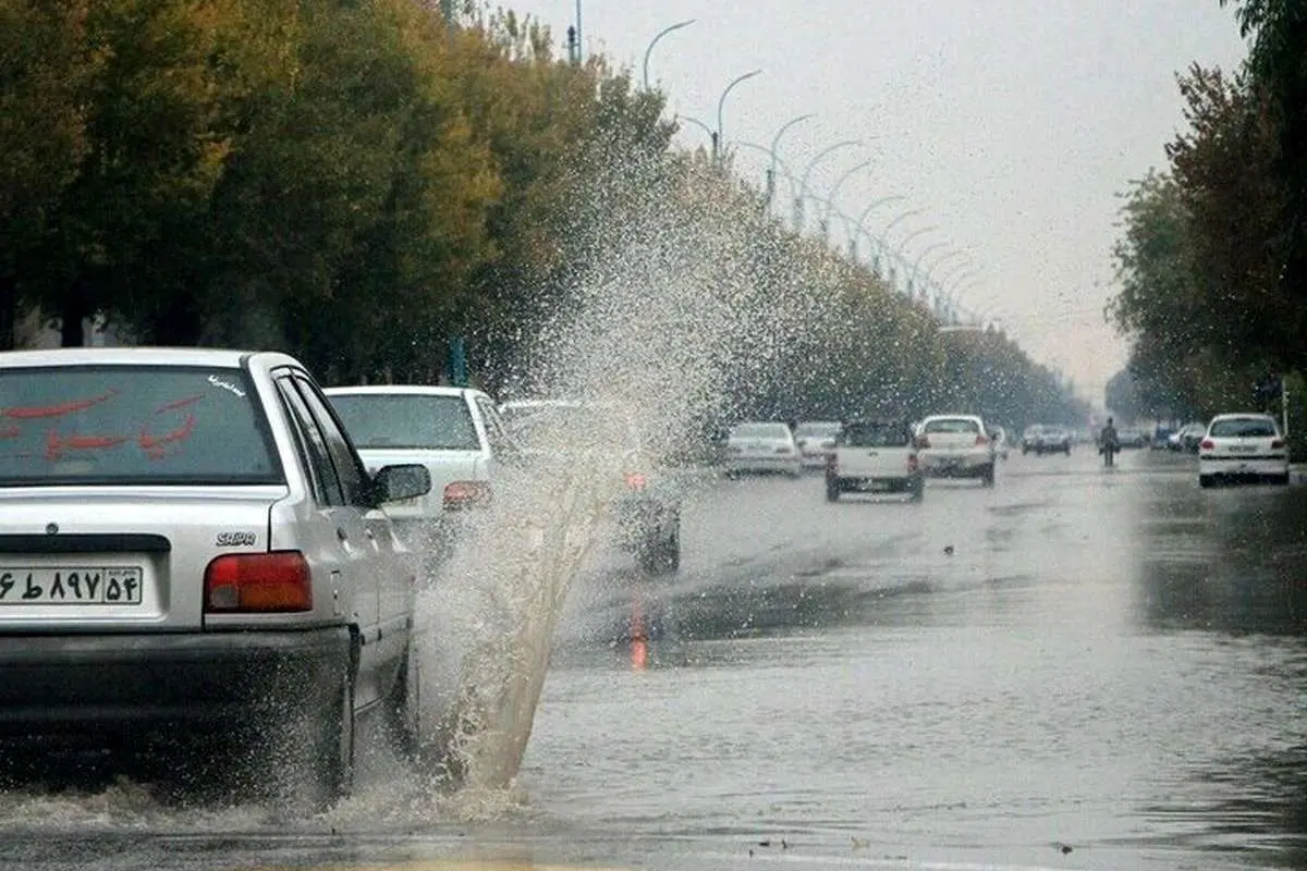رگبار باران و احتمال آبگرفتگی معابر در ۳ استان