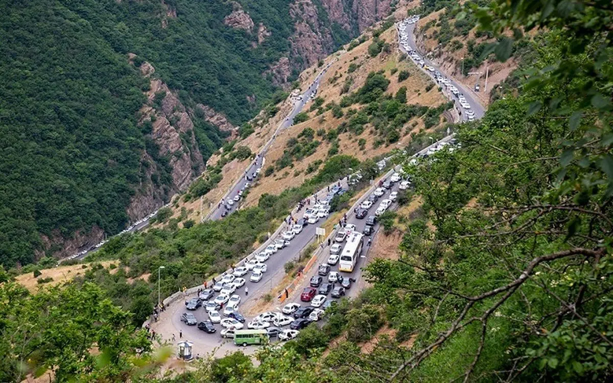 (عکس) جاده چالوس ۹۰ سال قبل چه شکلی بود؟