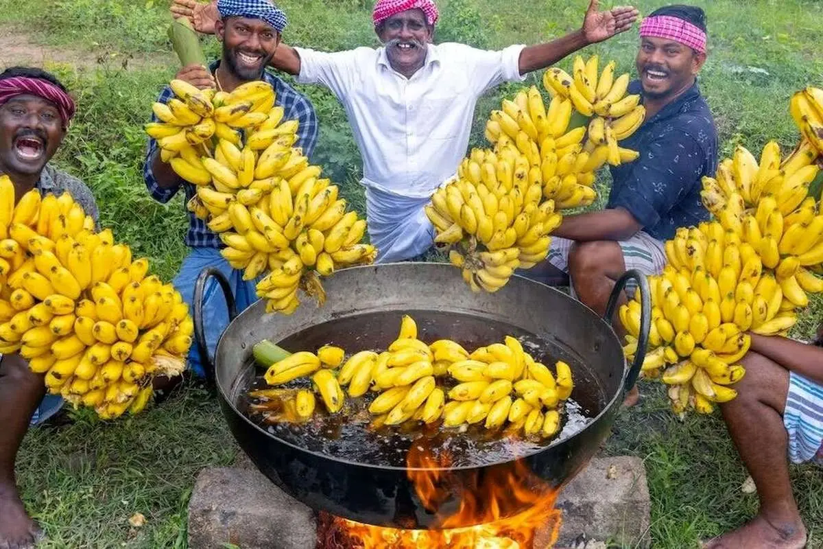 (ویدئو) نحوه پخت پژام بوندا، موز سرخ شده محبوب هندیها