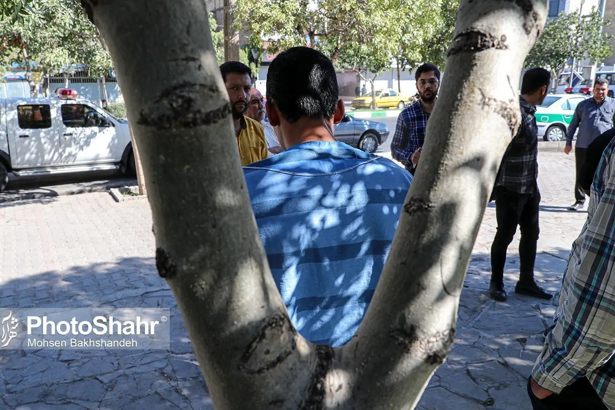 (تصاویر) بازسازی صحنه قتل در بوستان امت مشهد