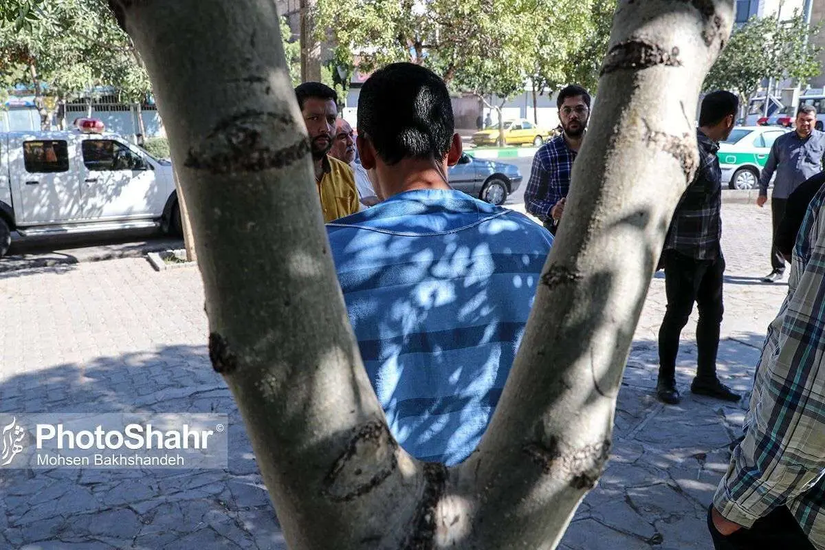 (تصاویر) بازسازی صحنه قتل در بوستان امت مشهد