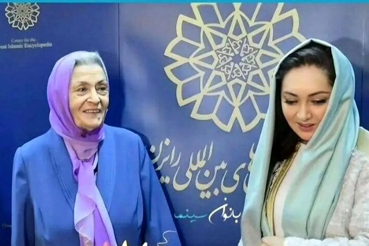 (تصویر) نیکی کریمی در تولد ۹۶ سالگی ژاله علو