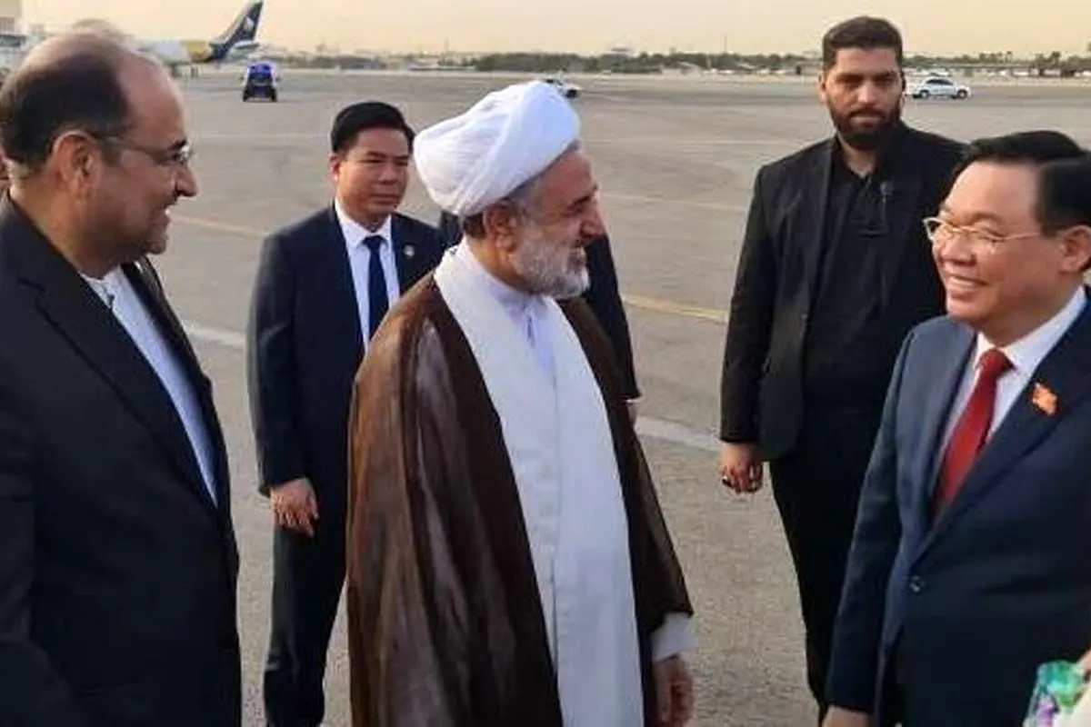 رئیس مجلس ویتنام وارد ایران شد