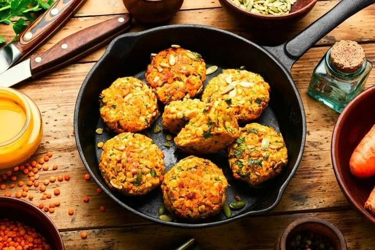 طرز تهیه کتلت عدس برای کودکان