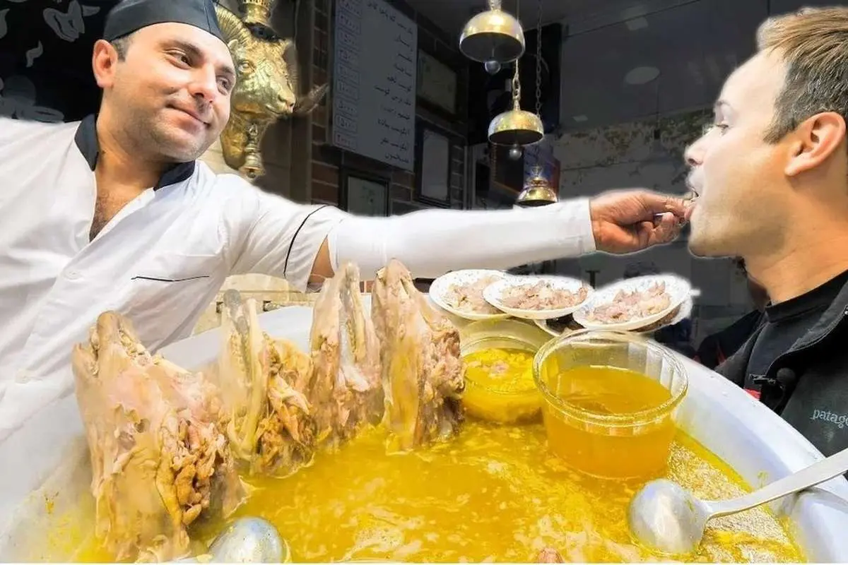 (ویدئو) واکنش دیدنی بلاگر مشهور خارجی به کلهپاچه و کباب