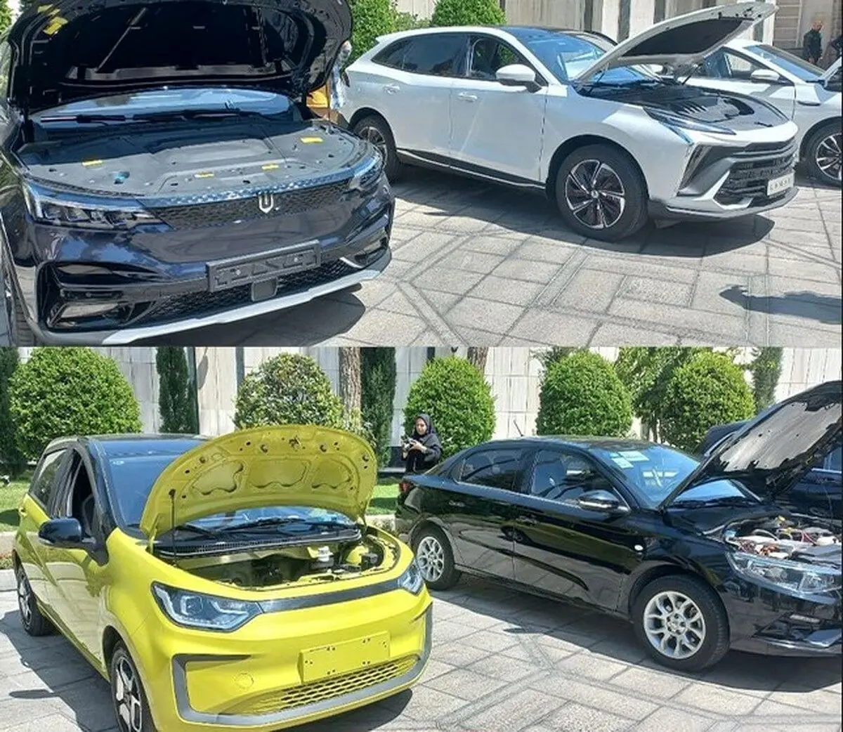 (ویدیو) رونمایی از خودرو‌های هیبریدی و برقی در جلسه هیئت دولت