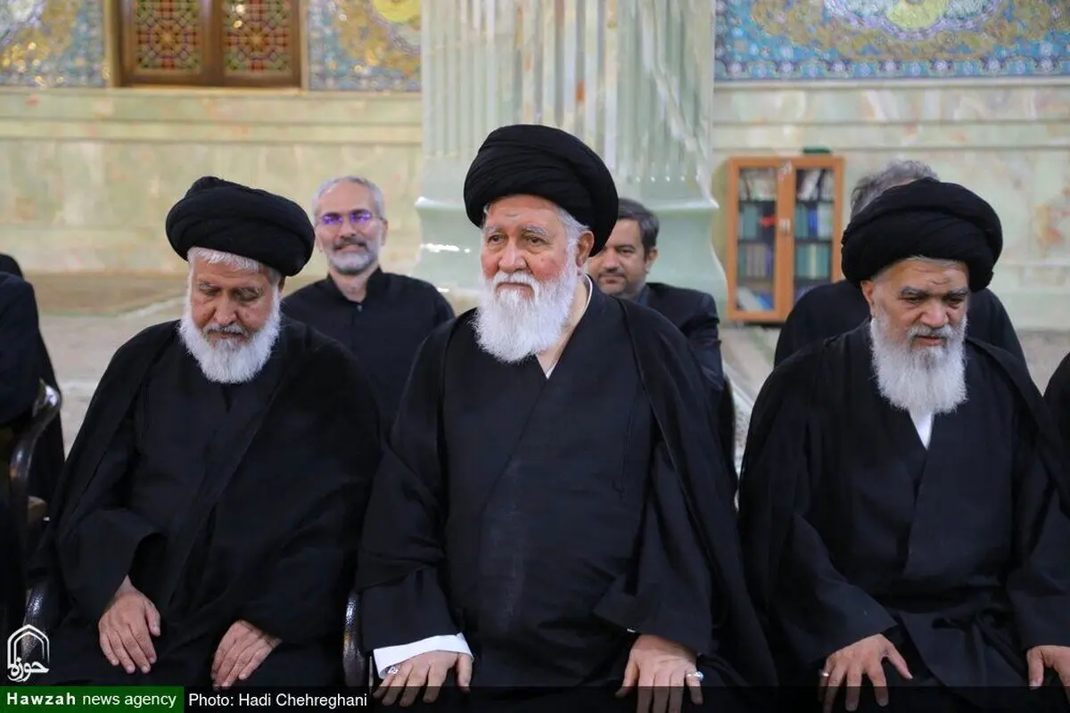 (تصاویر) مراسم ترحیم برادر آیت‌الله علم الهدی در قم