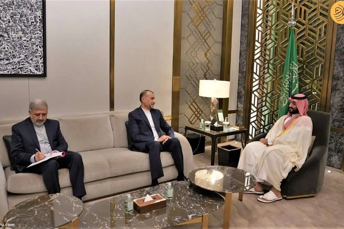 (عکس) امیرعبداللهیان با محمد بن سلمان دیدار کرد