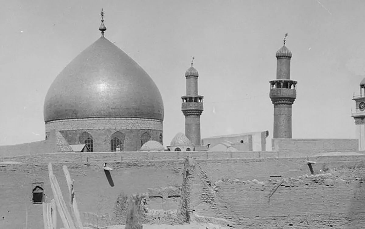 عکس کمتر دیده شده از مرقد مطهر امیرالمومنین علی (ع)؛ ۱۰۰ سال قبل