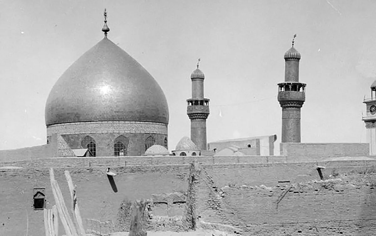 عکس کمتر دیده شده از مرقد مطهر امیرالمومنین علی (ع)؛ ۱۰۰ سال قبل
