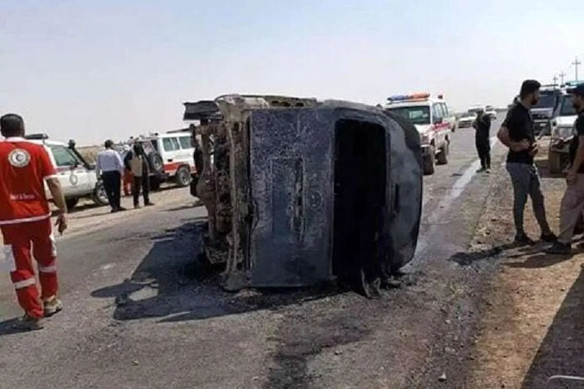 جان باختن ۷ زائر ایرانی در سانحه رانندگی در عراق