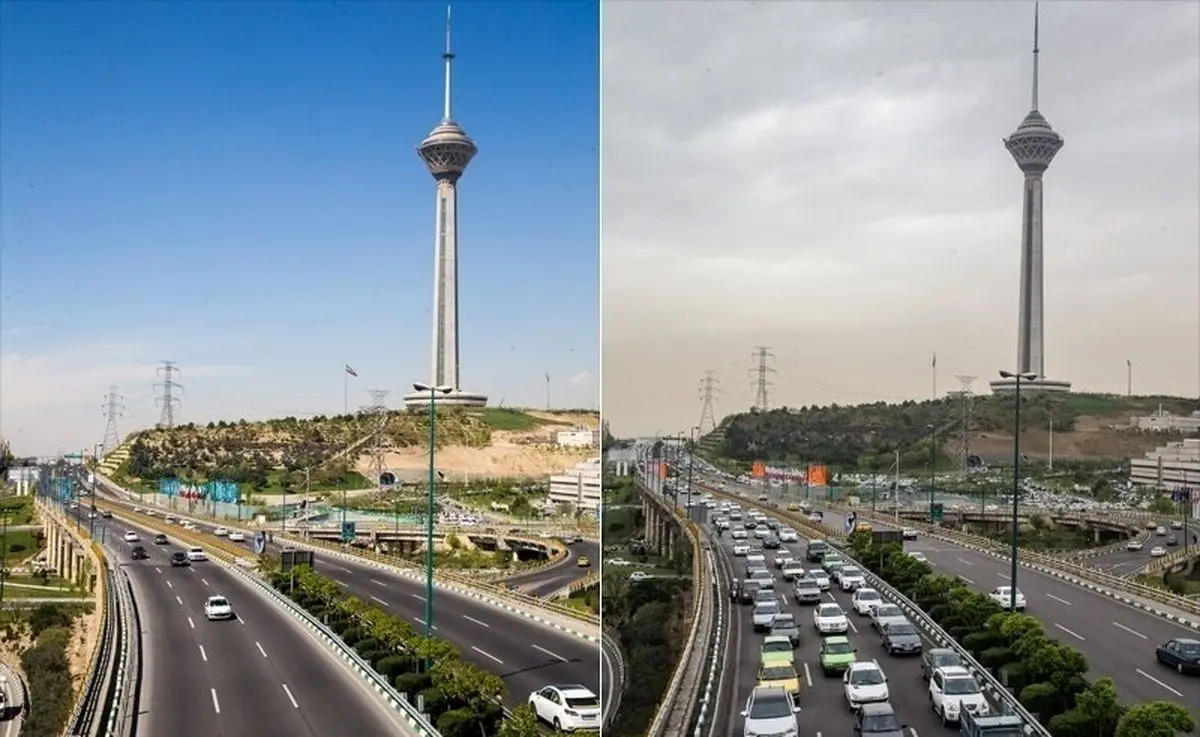 شاخص آلودگی بر روی ۱۳۰؛ هوای تهران برای گروه‌های حساس ناسالم شد