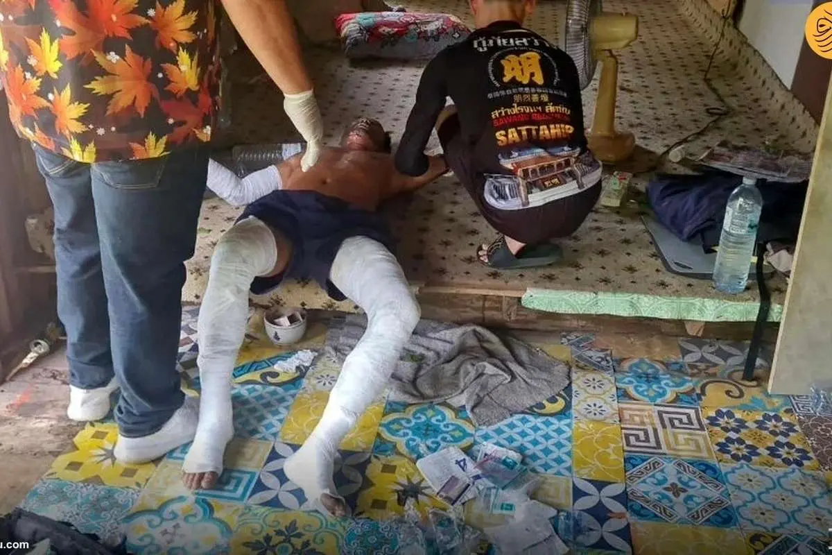 (ویدئو) آتش افروز خانه همسایه به طور تصادفی خود را به آتش کشید
