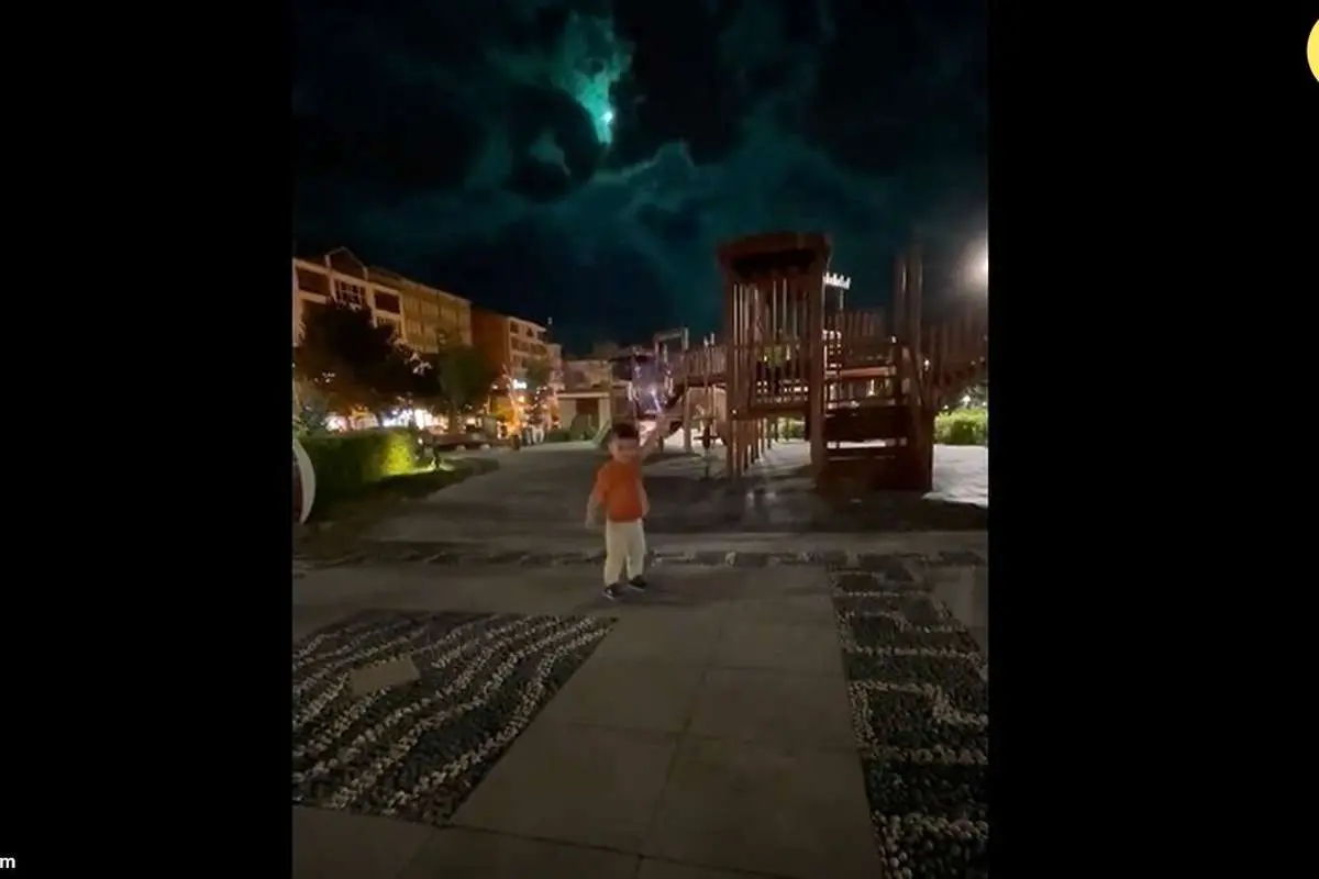 (ویدئو) درخشش یک شهابسنگ در آسمان ترکیه