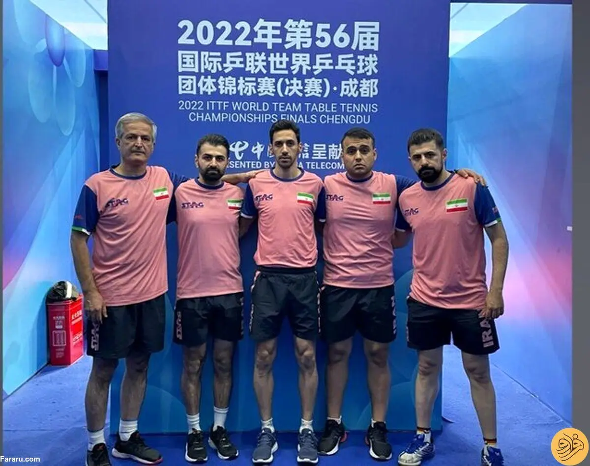 ششمی پینگ‌پنگ ایران در قهرمانی آسیا ۲۰۲۳