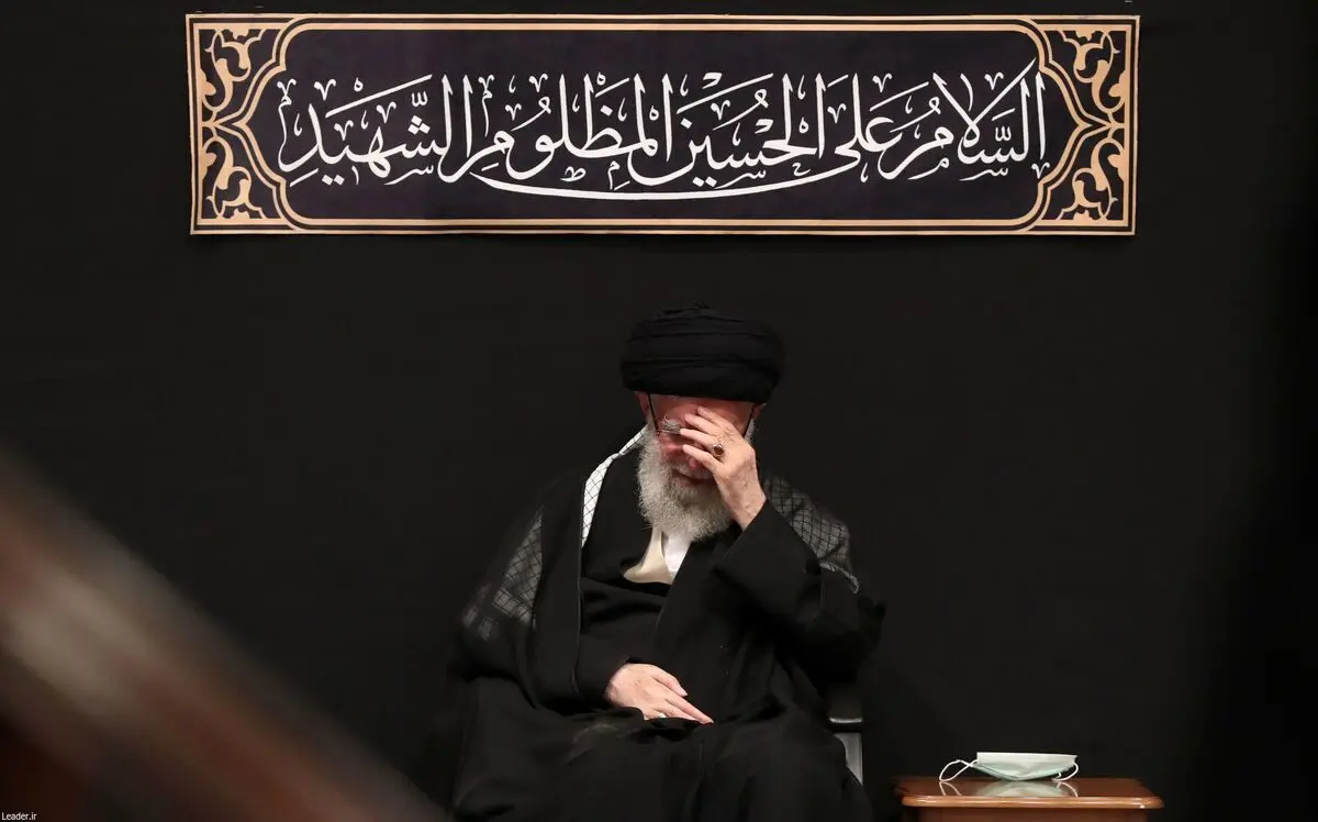 (تصاویر) مراسم عزاداری اربعین حسینی با حضور رهبر انقلاب
