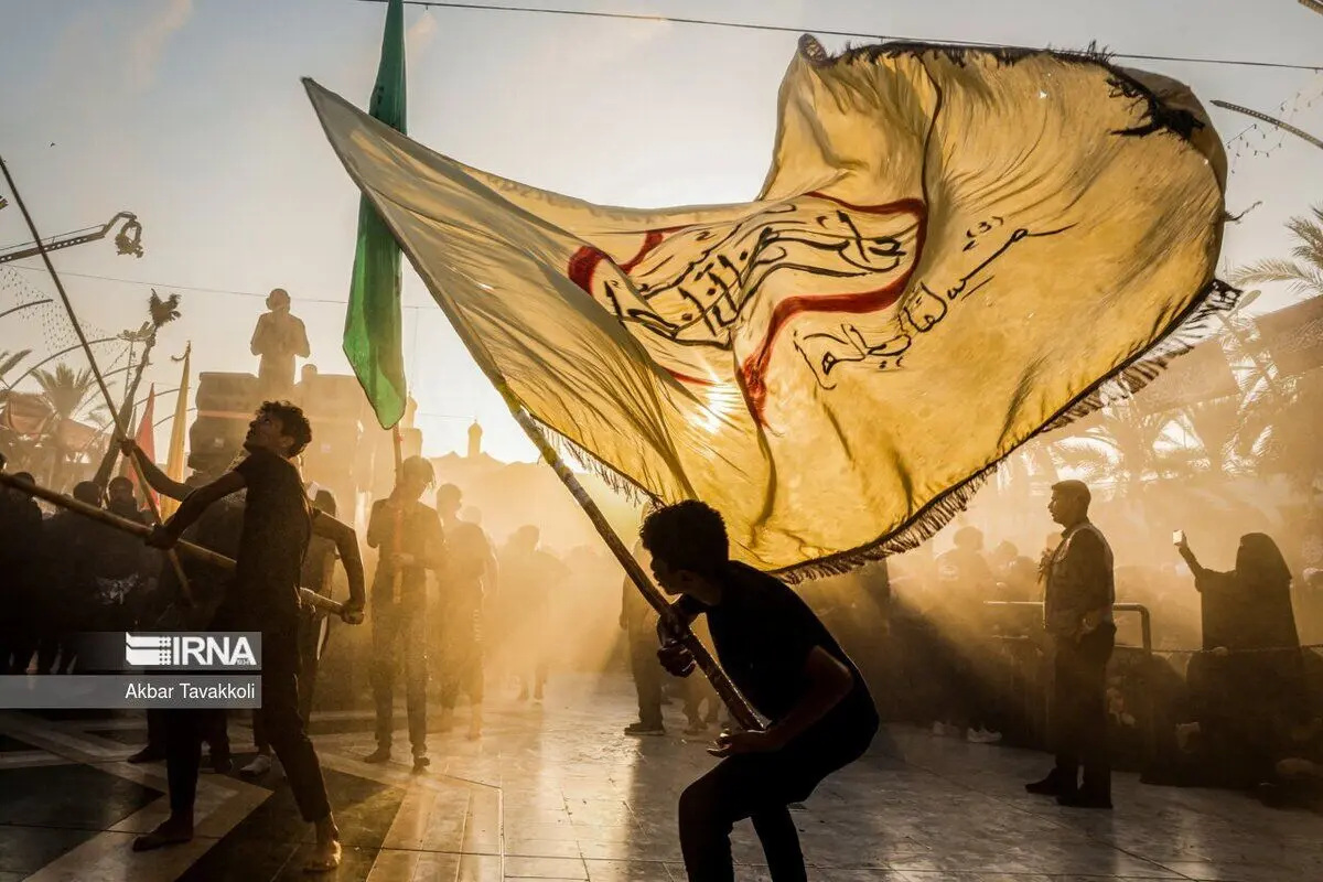 (تصاویر) عزاداری در غروب اربعین