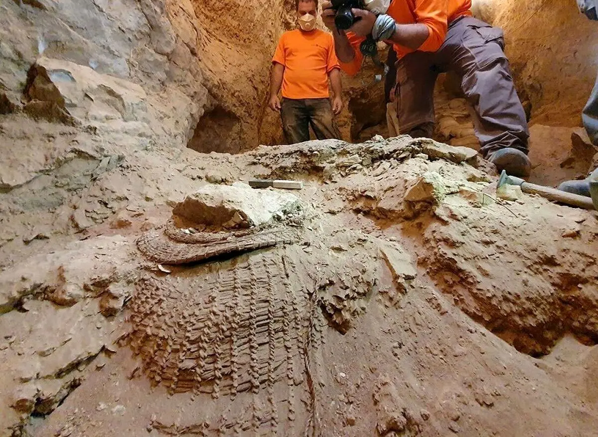 (تصاویر) کشف حیرت‌انگیز «سبد» ۱۰ هزار ساله در یک غار