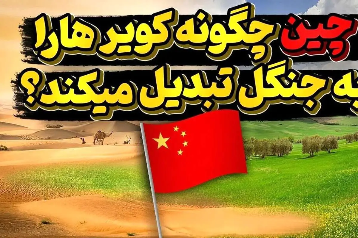 (ویدئو) پروژه شگفتی ساز چینیها برای تبدیل کویرهای این کشور به جنگل