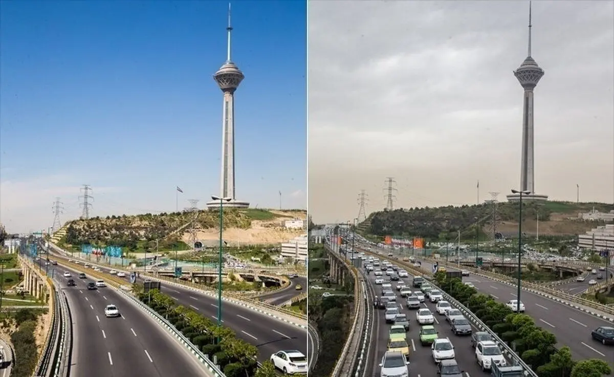 هوای تهران در وضعیت نارنجی/ افزایش شاخص ذرات معلق