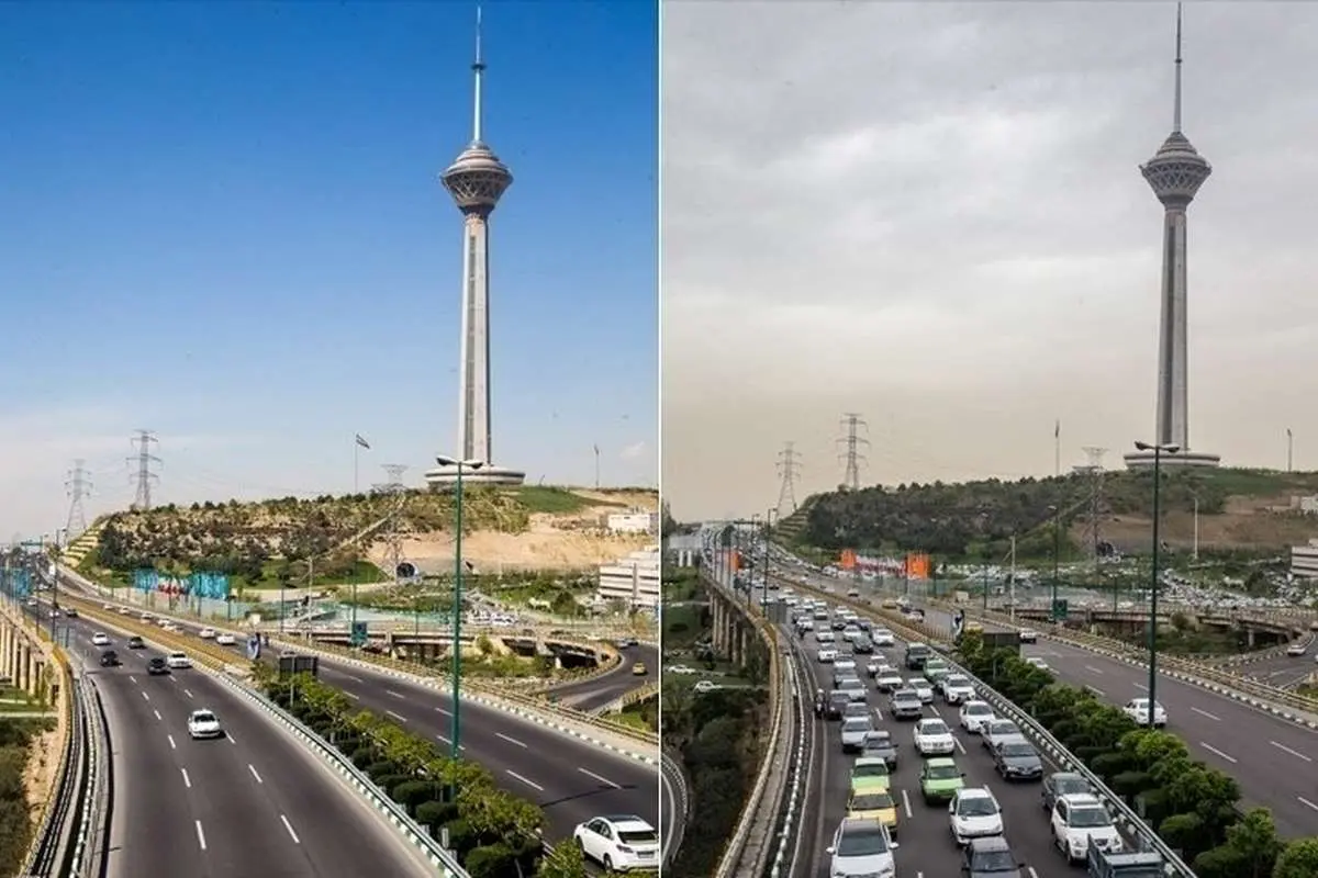هوای تهران در وضعیت نارنجی/ افزایش شاخص ذرات معلق